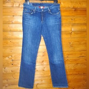 ❤️ Lucky Brand blue dark jeans straight Size 8 (29)